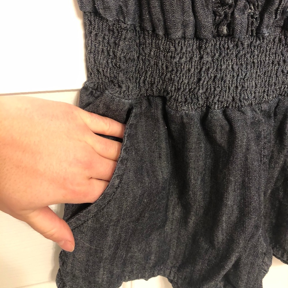 Denim-Style Romper - Picture 4 of 4